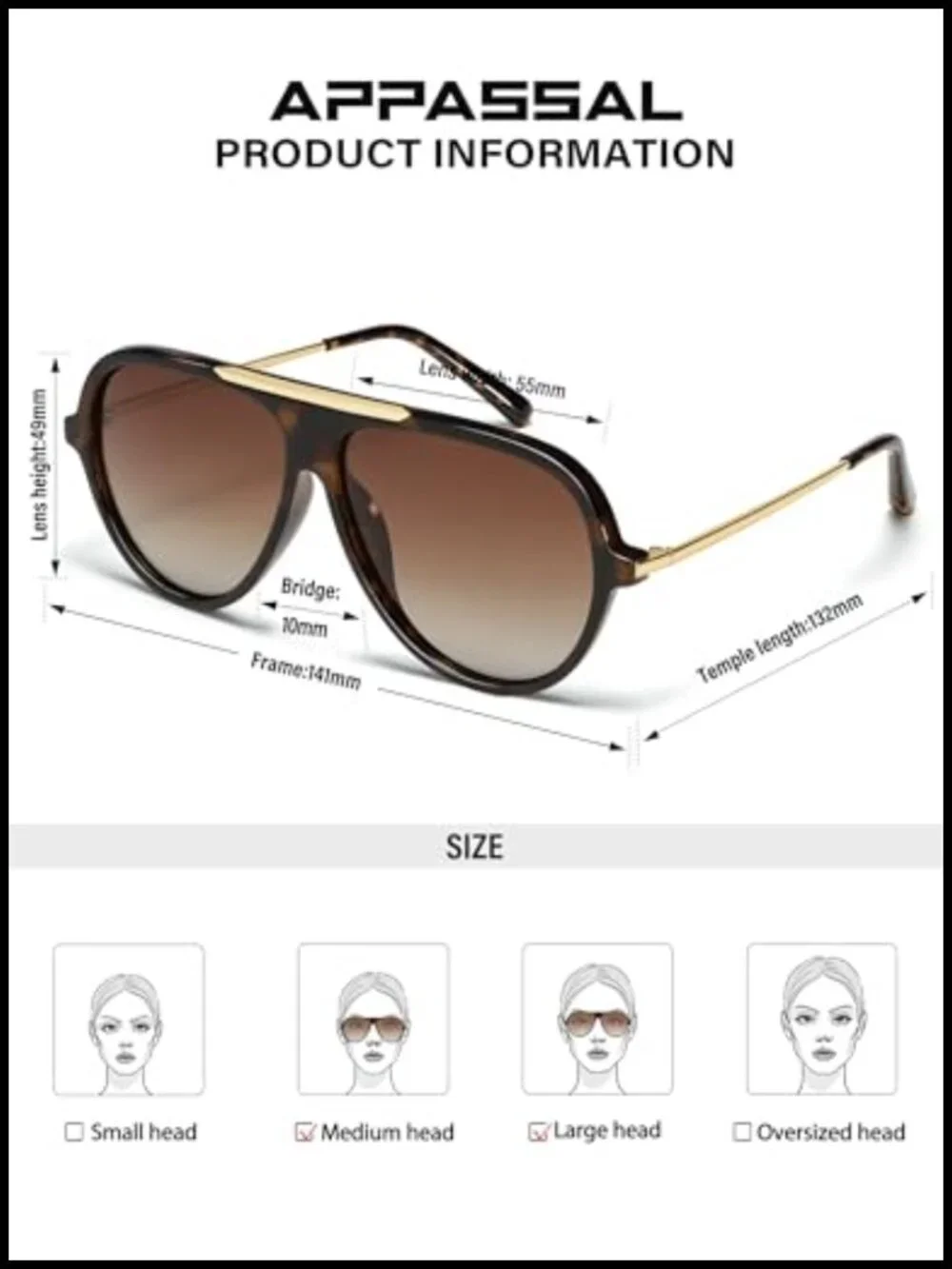 Polarized Aviator Sunglasses for Women Men Retro Trendy Pilot Shades